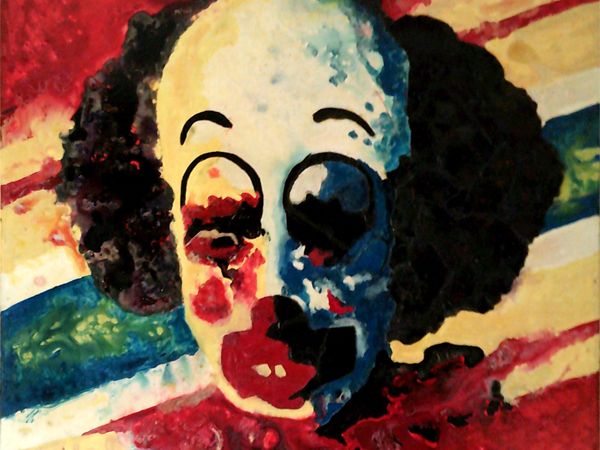  Quadri Pop Art di Carla Bertoli - THINKING SHERMAN 2 - Mixed Technique 80x100 - 2010